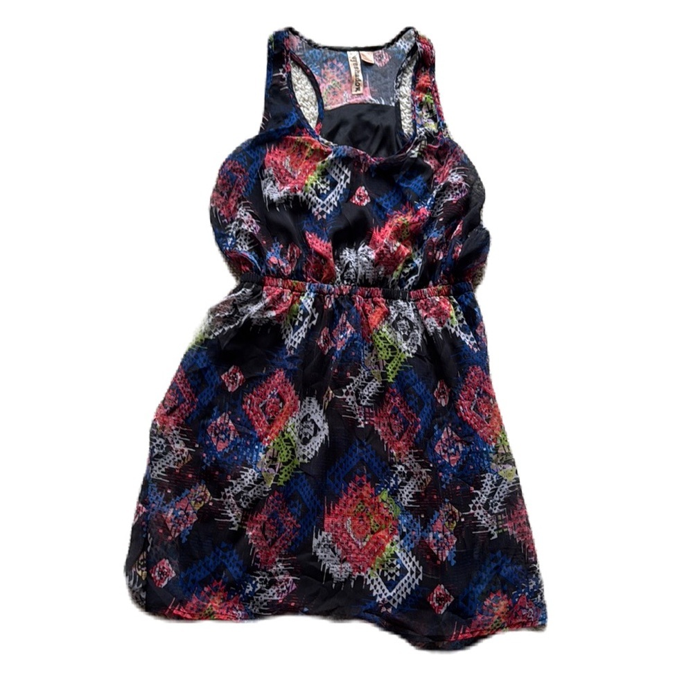 Eyeshadow L Multicolor Racerback Mini Dress - Picture 1 of 10